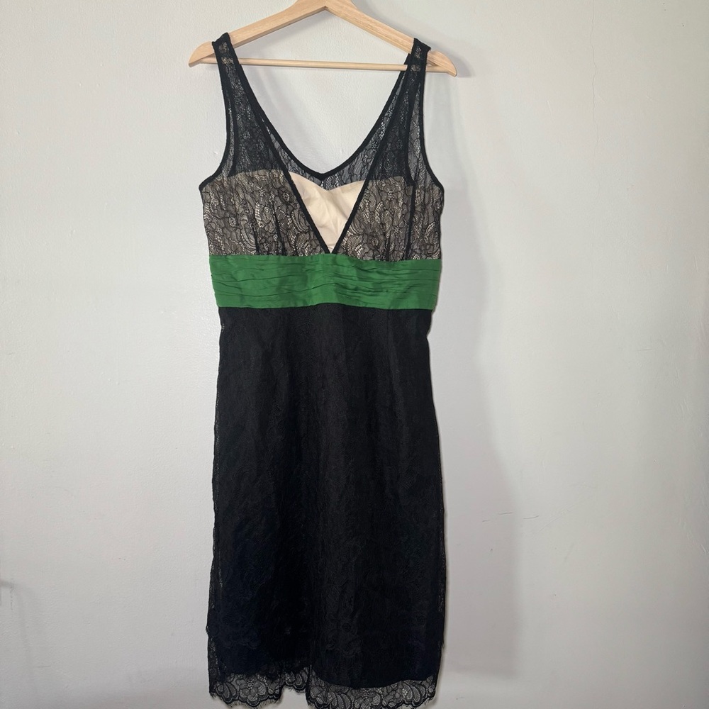 Anthropologie Moulinette Soeurs Dance Hall Illusion Dress‎ Size 10 Date Wedding
